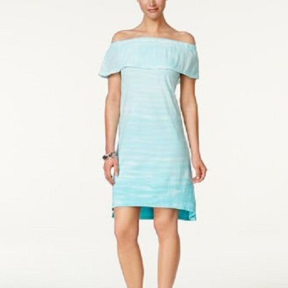 NWT Style & Co Off The Shoulder Tie Dye Dress / L